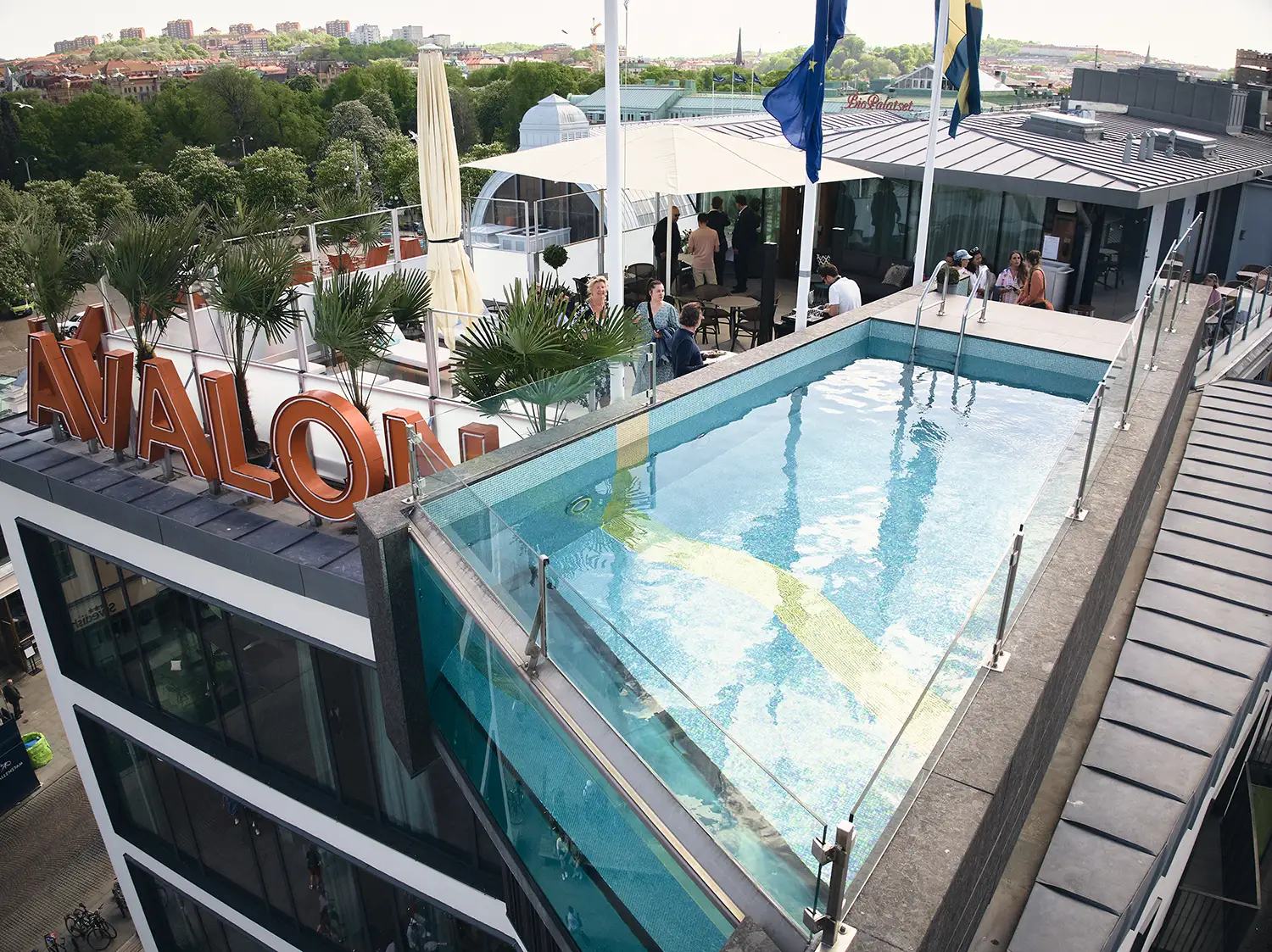 Upplev Avalon hotel terrassen för event